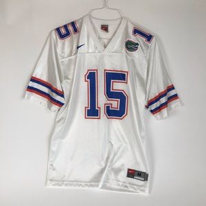 Medium white #15 Tebow Florida Gators Jersey
